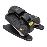 Mini Ellipsentrainer, Untertisch Elektrischer Crosstrainer mit Fernbedienung, Electric Elliptical Trainer mit Fernbedienung Pedaltrainer Beintrainer Adjustable Speed Stepper für Zuhause Büro