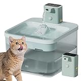 PJDDP Katzenbrunnen Kabellos, Automatische Intelligenter Trinkbrunnen Für Katze, Hundewasserspender Mit Bewegungsmelder, Batteriebetrieben Katzentrinkbrunnen