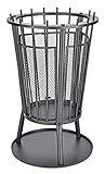 Feuerkorb aus Eisen mit Funkenschutz - 60 x 40 cm - Feuerstelle Eisenschale Gartenfeuer Feuerschale Metall