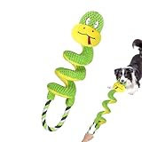 Sghtil Squeaky Spielzeug für Hunde | Spielzeug für Welpen in der Zahnungsphase, interaktives Quietschseil gegen Beißen für starke Hunde, Kauen und Stressabbau