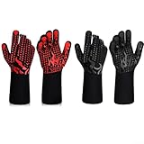 Culinary Essential Grill- und Backhandschuhe, feuerfest, 800 Grad, Schwarz