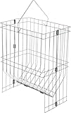Kerbl Kleintierraufe klein – Metall, Silber (Abmessung 26 x 18 x 34 cm, Gewicht 0,22 kg) 73198