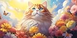 5D Diamond Painting Erwachsene Kits Blume Diamant Painting Bilder Katze Diamond Painting Groß XXL 70x140cm Diamant Malerei Kunst Set für Anfänger Diamant Arts Malerei Stickerei für Deko Geschenke