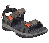 Skechers Herren Tresmen Sandalen, Olive Mesh Synthetic, 43 EU
