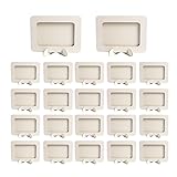 JOJOCY 24 Stück Holz-Bilderrahmen, unlackiert, Naturholzrahmen, DIY-Holz-Bilderrahmen, Kinder-Bilderrahmen, Kreativität, Fotorahmen für Kindergeburtstage (16,5 cm x 13,5 cm)
