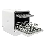 1100-W-Tischgeschirrspüler, Tragbarer Geschirrspüler mit 6 Liter Fassungsvermögen, Multifunktionales Geschirrspülgerät, Geeignet für kleine Wohnungen, Apartments, Wohnheime, Boote, Wohnmobile und Wohn