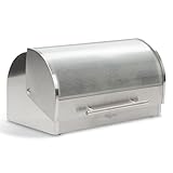 PriismHome Brotkasten Metall, Brotaufbewahrungsbox, Brotboxen, Aufbewahrung mit Deckel, Fruit Basket, Küchenaufbewahrung, Küche, Transparent