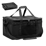 Ergonomische Camping-Tragetasche, 30 l, faltbarer Werkzeug-Organizer, Camping-Organizer mit Griffen für Reisen, Küchenausrüstung, Kochgeschirr, Geschirr, Utensil, 40 x 30 x 25 cm