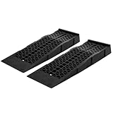 2 Stück Auto-Auffahrrampen 3T Traglast – 8,6° Neigungswinkel, 70mm Hubhöhe, rutschfest & robust aus PP-Kunststoff – für PKW, SUV, Pickup