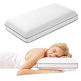 Autsel Gel Memory Foam Kissen, Ergonomisches Kopfkissen mit abnehmbarem und Bezug, Orthopädisches Kissen für Seitenschläfer, Kopfkissen Nackenschmerzen,70 * 40 * 13cm