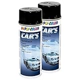 Lackspray Spraydose Sprühlack Cars Dupli Color 385865 schwarz glänzend 2 X 400 ml
