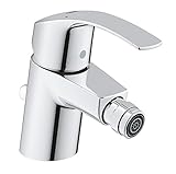 GROHE Eurosmart - Einhand- Bidetarmatur (wassersparend, mit Temperaturbegrenzer, schnelle Befestigung, flexible Anschlussschäuche), chrom, 32929002