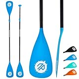 niphean SUP Paddel, Schwimmfähiges Kajak Paddel in 3 oder 4 Abnehmbaren Teilen, Verstellbares Doppelpaddel für SUP (198–218 cm), Robuste Stand up Paddle