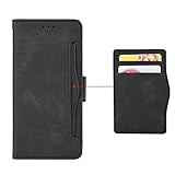 SHIEID Handyhülle für HTC U24 Pro Hülle, HTC U24 Pro Multi-Card-Geldbörse Schutzhülle Handytasche Cover Kompatibel für HTC U24 Pro Ledertasche, Schwarz