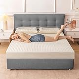 Matratze aus 100 % Naturlatex, waschbar und atmungsaktiv, importierter reiner Gummi, Waben-Porenbelüftung, 10 cm, Dicke: 120 x 200 cm, umweltfreundlicher Komfort