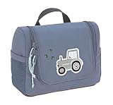 LÄSSIG Kinder Kulturtasche Waschbeutel Waschtasche Kulturbeutel zum Hängen/Mini Washbag Adventure Tractor