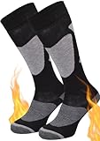 TODO Warmen Skisocken Herren 43-46 und Skisocken Damen 39-42, 35-38 Snowboard-Socken Skistrümpfe Herren 43-46 (WinterC_43_Grau)