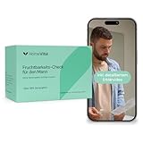 HomeVital Fruchtbarkeitstest für Männer für Zuhause - Spermatest bei Kinderwunsch - Spermientest zur Überprüfung der Spermienqualität & Zeugungsfähigkeit - Fruchtbarkeit Test - Medizinische Tests