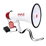 Pyle Megaphon mit Sirene, Signalhorn – Siren Megaphone – Megafon Kinder & Erwachsene 40W, Faltbare Handsirene als Polizei Sirene, Fußball Hupe & Tröten zum Anfeuern Sport, Megaphone Laut bis zu 915m