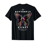 Backprint Streetwear Hip Hop Vintage Butterfly Schmetterling T-Shirt