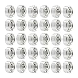 Saipor 30 Stück 693ZZ Kugellager, Kleine Double Shielded Ball Bearings Miniatur Rillenkugellager Kohlenstoffstahl 693 ZZ Skateboard-Kugellager für Skateboards, Roller, Inline Skates (3mm x 8mm x 4mm)