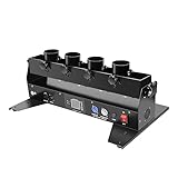 4 Kopf Konfettimaschinen, Konfetti Gebläse Maschine, DMX Steuerung Konfetti Kanone, Maschine für Party Event Hochzeit