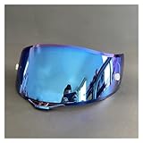 SZSMHL Helmvisier, Helm Visier Compatible with K1 K3-SV K5 Motorrad Helm Brille Motorrad Helm Verfärbung Objektiv Nachtsicht Visier(Blue)