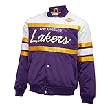 Mitchell & Ness NBA Special Script Heavyweight Satin Jacket - Los Angeles Lakers - L