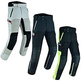 Bosmoto Herren Motorradhose mit Protektoren – wasserdichte Kombihose mit herausnehmbarem Futter,Motorrad Sommer Textil Hose Ventilated (DE/NL/SE/PL, Alphanumerisch, S, Regular, Regular, Black)