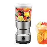 Tragbarer Mixer Für Shakes - Tragbarer Mixer Für Getreide Und Smoothies,Edelstahl Messer Feines Pulver Gerat Getreide Gemuse - Für Zuhause Und Unterwegs
