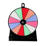 Preisträgerspinner Mit Ständer - Nicht -Rutsch -Spin Des Radspiels Mit Ständer - Löschbares Acrylbrett 12 Slots, Roulette -Radspinner Für Messen, Fleischivale, Festivals, Kurse Preisrad Wird Der Veran