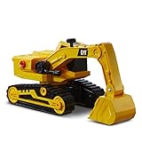 CatToysOfficial | CAT Construction 29,5 cm Power Haulers Bagger Spielzeug | Echte Lichter & Geräusche, Bewegungsangetrieben, Arbeitsfunktionen | Interaktive Baustellenfahrzeuge Kinder ab 3 Jahre