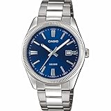 Casio Herren-Armbanduhr MTP-1302PD-2AVEF, Silber/Blau
