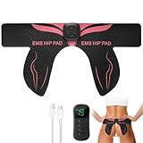 Ems Trainingsgerät, EMS Gesäßtrainer, Po Trainer Elektrisch, 8 Modi & 19 Intensitäten, USB Wiederaufladbar, Mit Fernbedienung, Wird verwendet, Gestaltung Muskelstimulation für Taille, Arm, Bein, Po.