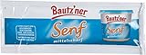 Bautz'ner Senf mittelscharf – 200 × 10 ml Portionsbeutel – Ostdeutscher Kultsenf für Gastronomie, Theken und Großhandel – Vegan, glutenfrei, laktosefrei – Ohne Geschmacksverstärker – Mild-scharf