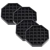 Achteckige Kaffee-Abtropfschale von Hartplastik, für Kaffee-Arbeitsplatte, 10,2 cm – 4 Stück