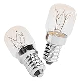 greate. 2x E14 Backofenlampe 25W 300 Grad hitzebeständig - Backofen Glühbirne 230V 25W für Ofen, Salzkristalllampe, Mikrowelle, Lavalampe uvm - Ofenlampe 25W 300 Grad mit 175 Lumen & 2700K warmweiß