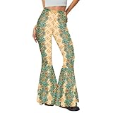 Damen-Yoga-Hose, Activewear-Hose, Fitnessstudio, Jogger, grün, St. Day Bellpants, legere irische Hose, zierliche Hose für Damen, zierliche Länge, gelb, XL
