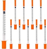 10 Stück 1 ml/cc Kunststoff Mehrzweck-Messwerkzeuge 30G/8mm Plastiktube, Einzeln Verpackt (10)