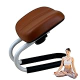 Generisch Meditationshocker - Verstellbarer 45 -cm -Höhenknien, Schwammkissensitz, Rutschbeinhülle | Tragbarer Bank Stuhl Meditation Accessoires Home Yoga Studio Beten Entspannung Komfort