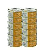 Riga Gold Sardinen in Öl, 12er Pack in Metalldose x 240g, gefangen im Ostatlantik-FAO 34, Fertiggerichte in Fischkonserven (12 x 240g/168g)