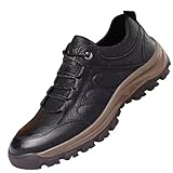 Modische Sportschuhe für Herren im Frühjahr und, Flache Unterseite, leichtes, atmungsaktives Mesh, zum Reinschlüpfen, bequem, einfarbig, einfach. Eigenschaften: Schuhe Herren (Black, 41)