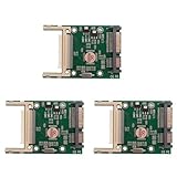 Feeuid 3X Compact Flash zu SATA Serial Adapter Konverter