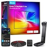 Govee RGBICW TV Hintergrundbeleuchtung 3 Lite mit Fish-Eye Korrekturfunktion Sync für 40-50 Zoll TVs, 2.4M Wi-Fi TV LED Strip mit Kamera, 4 Farben in 1 Lampenperle, Sprach- und APP-Steuerung