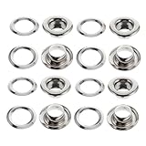 TOYANDONA 100 Stück Vorhangösen aus Messing Rostfrei Silberfarben Innendurchmesser Leichte Gardinenringe für DIY Fensterdekoration Einfach zu Montieren Geeignet für Gardinenschals und