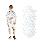 Regenponcho, Packungen Einweg-Poncho, Regencape, Notfall-Ponchos für Kinder Transparenter Wasserdichter Regenmantel Wasserdicht mit Kapuzen für Reisen, Festivals, Themenparks-10Pack