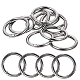 BEBEMOKO 10 Stück Metall-Schlüsselringe, Schlüsselanhänger, Bastelzubehör, Kreisringe zum Basteln, starke und langlebige Schlüsselanhänger mit Retro