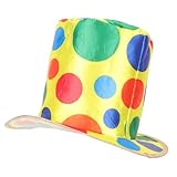 UPKOCH Clown-Hut Kappen Halloween-Zylinder Clown verkleiden sich Hut Clownhut Zaubererhut clown kopfschmuck clown hut kleider Clown-Deko Halloween-Cosplay-Hut Clown-Kostüm Polyester