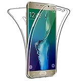 SDTEK Schutzhülle Kompatibel mit Samsung Galaxy S6 Edge+ Plus, Vorne und Hinten 360 Grad Soft Hülle HandyHülle Case Cover