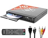 Region Free DVD Player HDMI für Fernseher | Mini DVD Player für TV | DVD-CD Spieler | DVD-Player für Fernseher mit HDMI | DVD Spieler | HDMI Kabel, RCA & Fernsteuerung Inklusive | OAKCASTLE DVD100